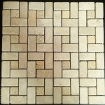 Mozaika Trawertynowa Classic Pattern wymiary płytki na siatce: 30,5x30,5x1 cm struktura powierzchni: antykowana