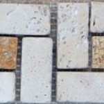 Mozaika Trawertynowa Classic Pattern struktura powierzchni: antykowany