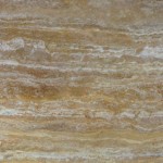 Trawertyn Golden Sienna wymiary płytki: 40,6x40,6x1,2  cm struktura powierzchni cementowana poleerowana